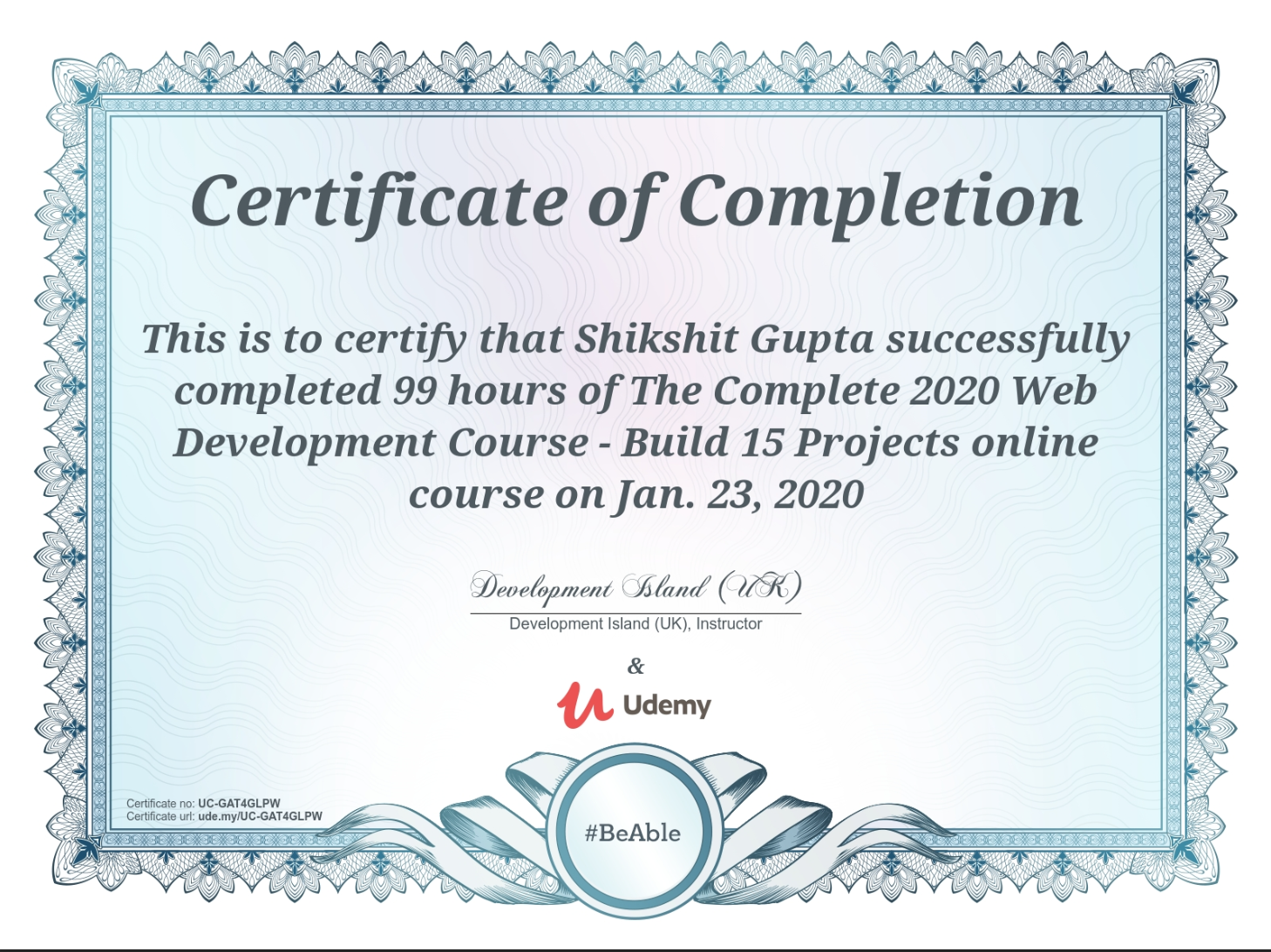 Software Engineering certificate 4